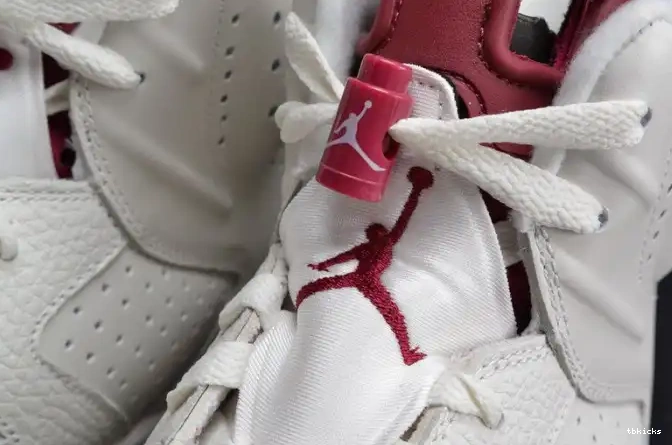 Rep TBK 6 Jordan 384664-116 Air Maroon Retro white 0611